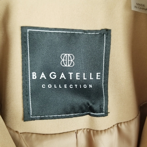 Bagatelle Collection Tan Sleeveless Longline Blazer Vest NWT - Picture 3 of 11